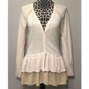 Anthropologie Knitted and Knotted Cardigan Sweater